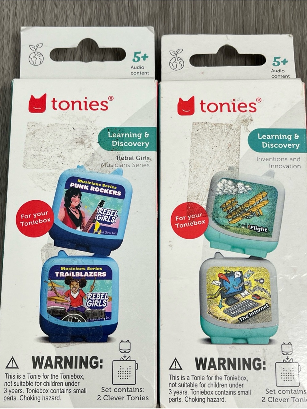 Tonies rebel girls and inventions and innovation lot